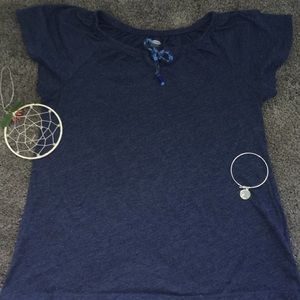 NAVY L/G (10-12) OLD NAVY GIRLS LONGER BACK SHIRT